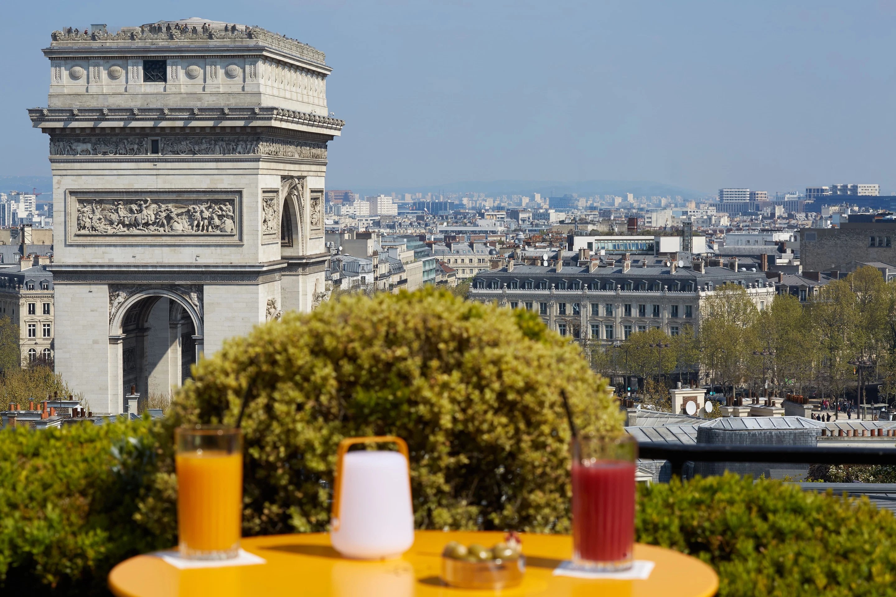 Raphael Paris Rooftop- Arc de Triomphe view